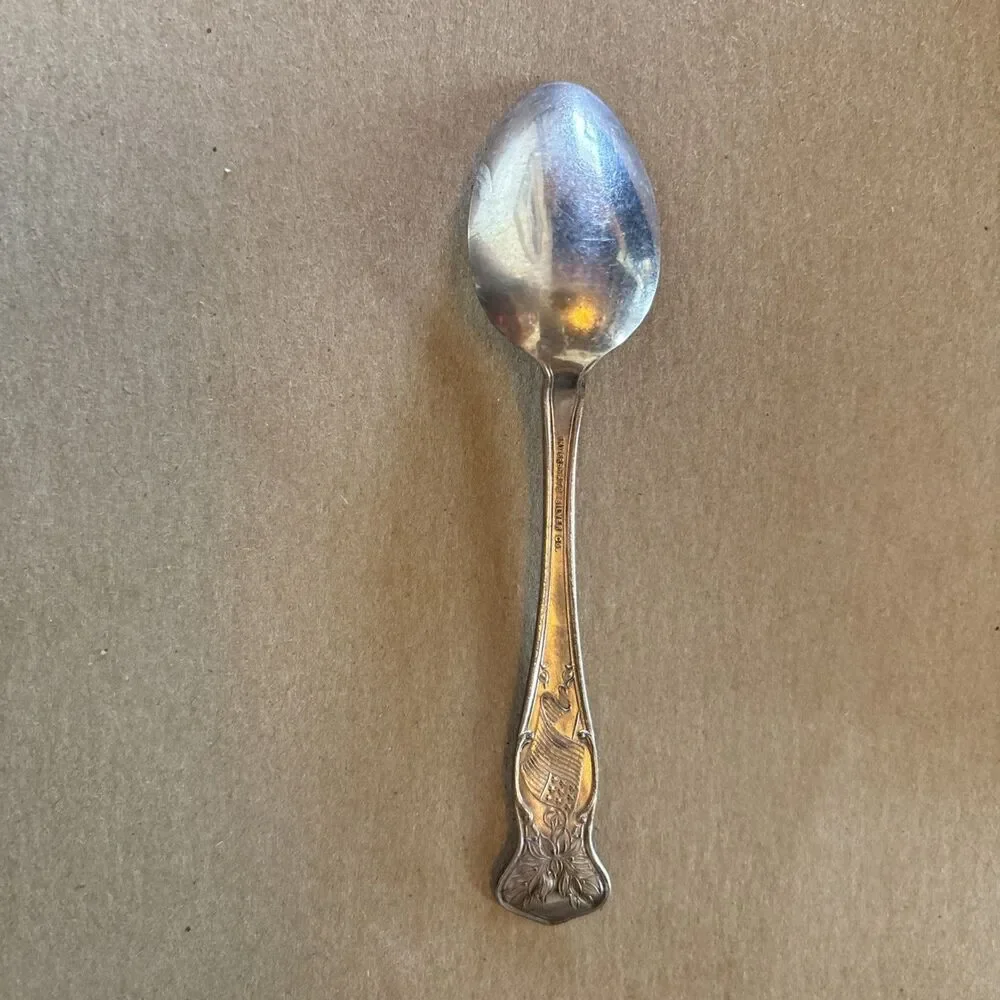 Interstate Silver Co US Collectible Silver Souvenir Spoon Wisconsin Vintage